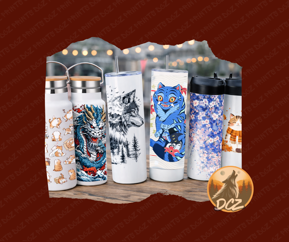 Customisable Tumbler - Personalised Drinkware for Gifts, Events & Brands – DCZ Prints