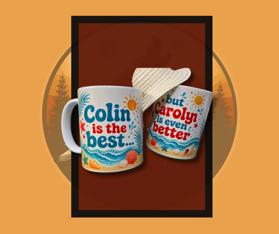 Custom printed mug sample